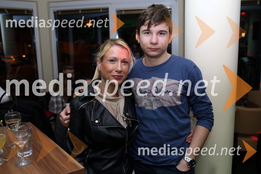  Sabina Milošič;  Žan Milošič, glasbenikFitnes party s Forma bandom