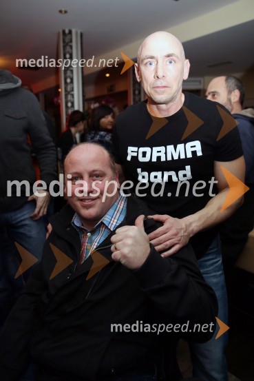  Robi Krček, glasbenik;  Boštjan Milošič, glasbenikFitnes party s Forma bandom