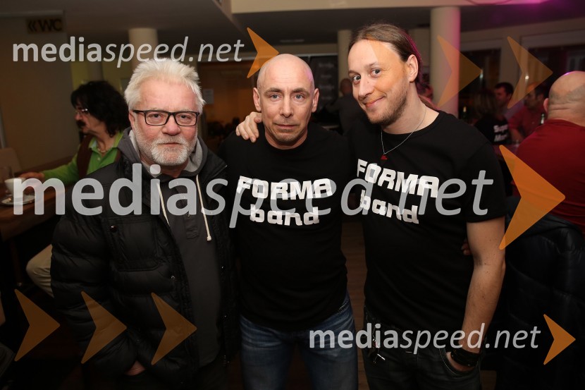  Rudi Miložič, glasbenik;  Boštjan Milošič, glasbenik;  Marko Soršak-Soki, bobnar, skupina Elvis JacksonFitnes party s Forma bandom