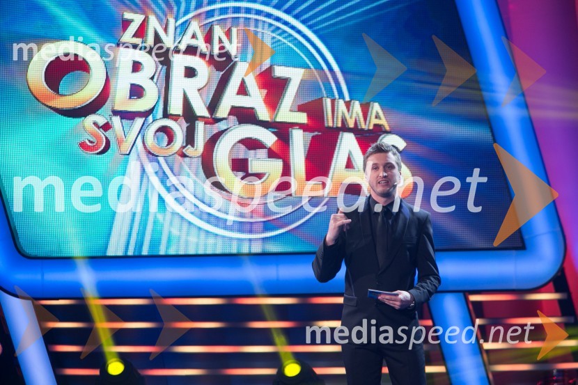  Denis Avdić, voditeljZnan obraz ima svoj glas, 1. oddaja