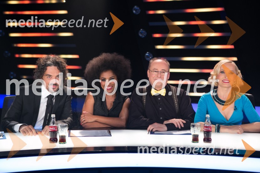  Tomaž Klepač, pevec, radijski voditelj;  Irena Yebuah Tiran, operna pevka;  Gojmir Lešnjak Gojc, igralec;  Tanja Ribič, igralkaZnan obraz ima svoj glas, 1. oddaja