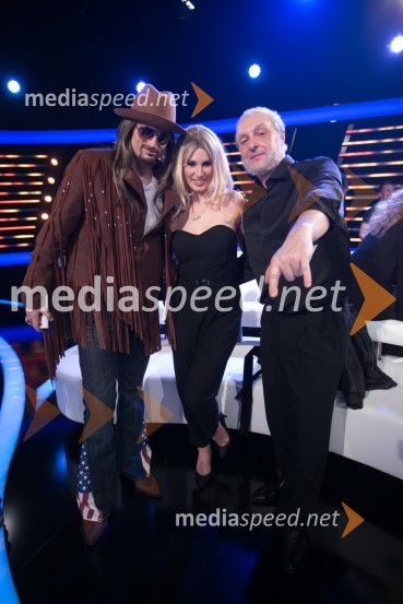  Simon Vadnjal, Cover Lover;  Katja Ajster - Kataya, pevka, igralka;  Frenk Nova, glasbenikZnan obraz ima svoj glas, 1. oddaja