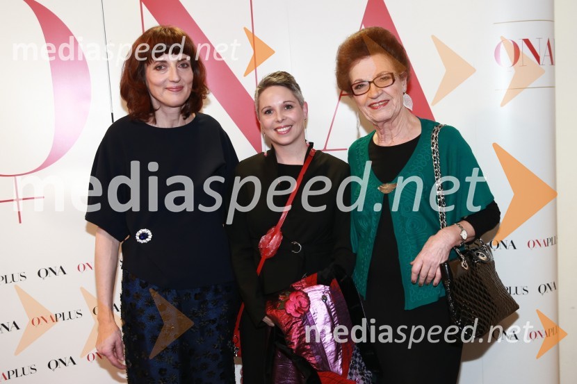  Sabina Obolnar, urednica revij Ona ter Onaplus;  Polona Lavtar, dr. genetike;  Elza Budau, pevkaOna 365 za leto 2014 je Ninna Kozorog