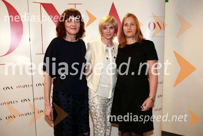  Sabina Obolnar, urednica revij Ona ter Onaplus;  Dragica  Grilj, direktorica trženja, Delo d.d.; mag. Irma Gubanec, predsednica uprave Delo d.d.Ona 365 za leto 2014 je Ninna Kozorog