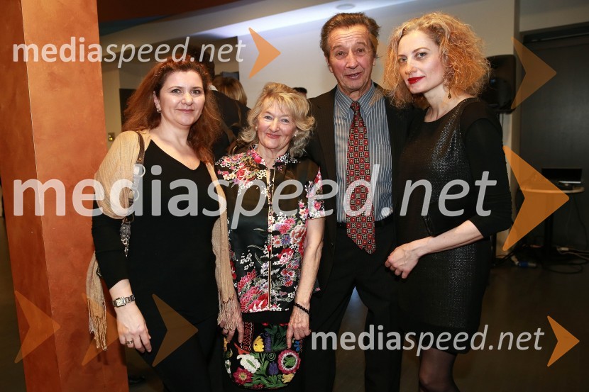  Dolores Podbevšek, direktorica marketinga Delo, d.d.;  Albina Podbevšek Adamič, novinarka; dr. Milan Adamič;  Hermina Kovačič, svetovalka za odnose z javnostmi, Festival LjubljanaOna 365 za leto 2014 je Ninna Kozorog