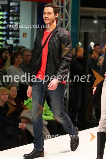  Mitja Nadižar, Mister Slovenije 2014Europark, pomladna modna revija