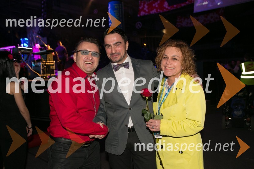  Davorin Obajdin, DJ Dady;  Joško Čagalj - Jole, pevec;  Sonči Nered Čebašek, odgovorna urednica časopisa Svet24Aktualov dan žena 2015