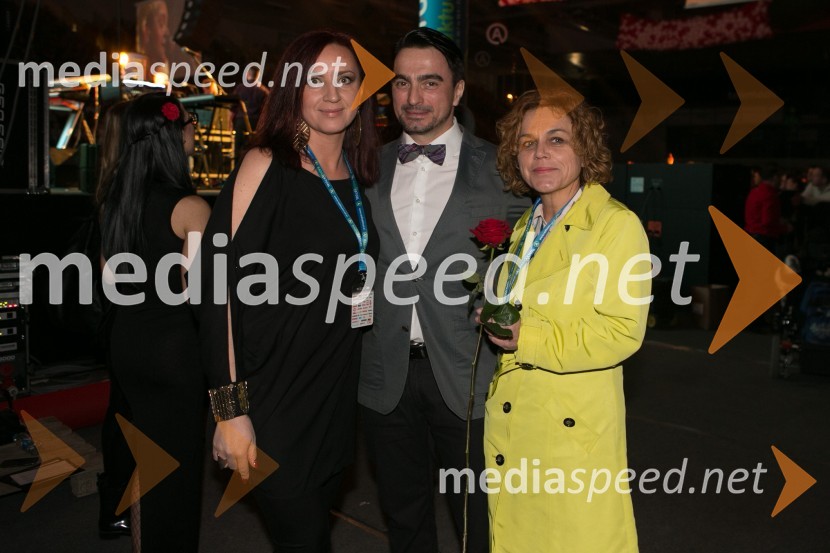  Karmen Špacapan, odgovorna urednica Svet24.si;  Joško Čagalj - Jole, pevec;  Sonči Nered Čebašek, odgovorna urednica časopisa Svet24Aktualov dan žena 2015