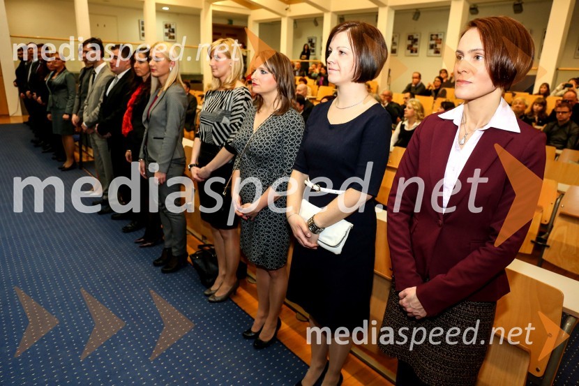 dr.  Maja  Sušec, Fakulteta za kemijo in kemijsko tehnologijo, Univerza v Mariboru; dr. Tina Tkavc, Fakulteta za kemijo in kemijsko tehnologijo, Univerza v Mariboru; dr.  Sabina Kavčič, Fakulteta za kemijo in kemijsko tehnologijo, Univerza v Mariboru; dr.  Brigita  Gajšek, Fakulteta za logistiko, Univerza v MariboruUniverza v Mariboru, promocija doktorjev znanosti, marec 2015