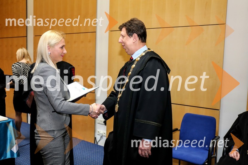dr. Tina Perko, Fakulteta za kemijo in kemijsko tehnologijo, Univerza v Mariboru; prof. dr. Željko Knez, dekan, Fakulteta za kemijo in kemijsko tehnologijo, Univerza v MariboruUniverza v Mariboru, promocija doktorjev znanosti, marec 2015