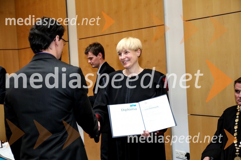 dr.  Mario  Gorenjak , Medicinska fakulteta, Univerza v Mariboru ; prof. dr. Mihaela Koletnik, prorektorica Univerze v MariboruUniverza v Mariboru, promocija doktorjev znanosti, marec 2015