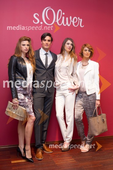 Manekeni Karin, Marko, Lia in Zlata, s. Oliver Press Days.Oliver Press Day