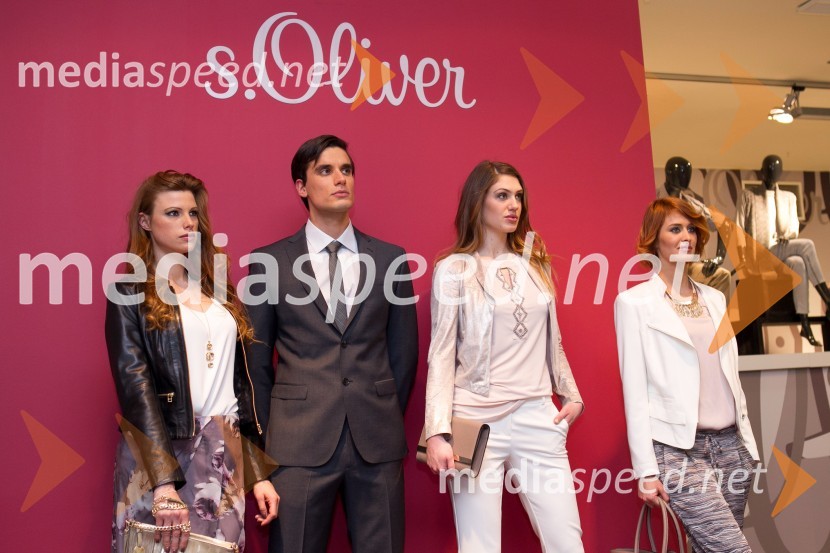 Manekeni Karin, Marko, Lia in Zlata, s. Oliver Press Days.Oliver Press Day