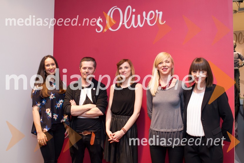  Polona  Korošec, s.Oliver;  Dejan  Lazić, s.Oliver;  Rebeka  Roškar, s.Oliver;  Martina Medvešček, district manager, Comma;  Ksenija Divjak, s.Oliver PREMIUMs.Oliver Press Day
