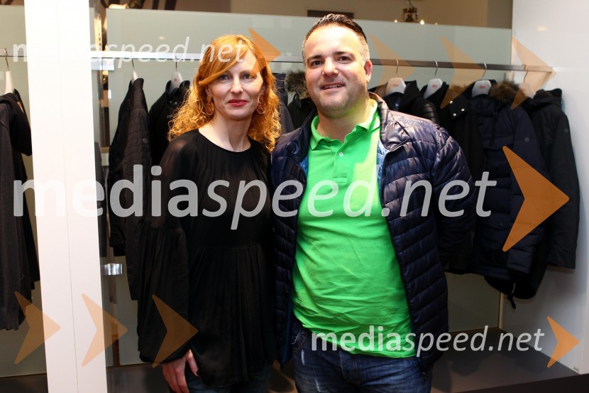  Mihaela Kolarič,  lastnica modne agencije Michela;  Brane  Smodič, Ženski svets.Oliver Press Day