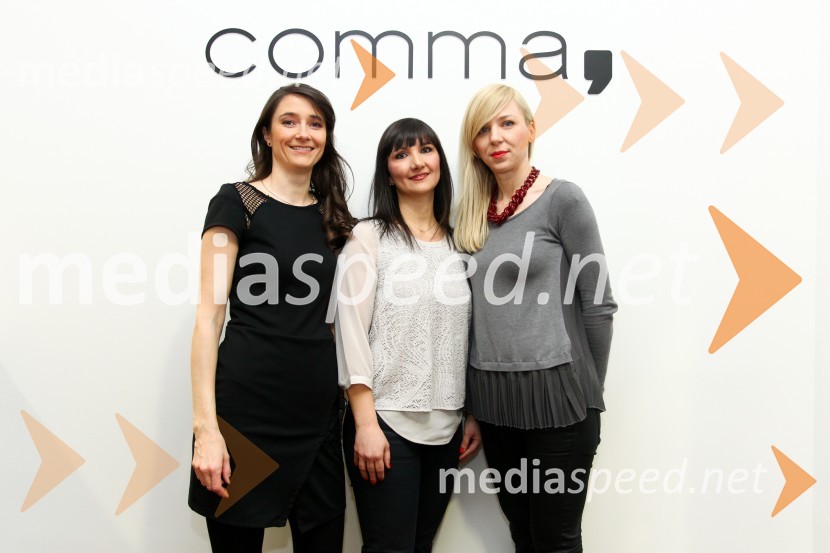  Špela  Stropnik, marketing, s.Oliver;  Janja Hojs, vodja marketinga, Comma;  Martina Medvešček, district manager, Commas.Oliver Press Day