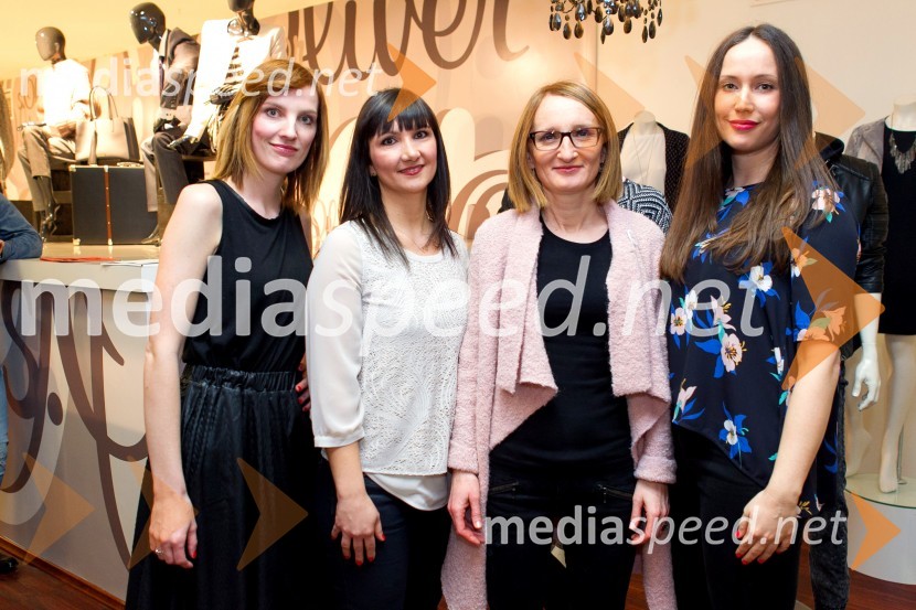  Rebeka  Roškar, s.Oliver;  Janja Hojs, marketing, Comma;  Katja Kostanjevec, vodja SHOWROOMA, s.Oliver;  Polona  Korošec, s.Olivers.Oliver Press Day