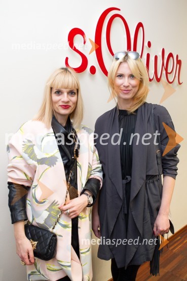  Barbara Žgalin;  Alenka Birk, stilistkas.Oliver Press Day