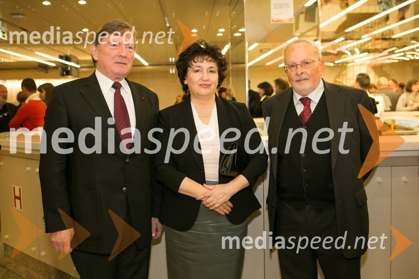  Uroš Lajovic, dirigent; mag. Julijana Bizjak Mlakar, ministrica za kulturo; prof. dr. Primož Kuret, vodja mednarodnega muzikološkega simpozija30. Slovenski glasbeni dnevi, otvoritev