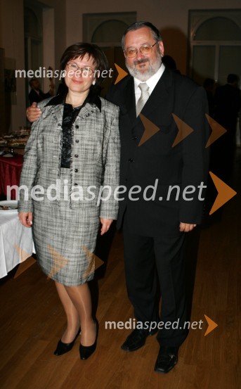 Prof. dr. Igor Tičar, dekan FERI (Fakulteta za elektrotehniko, računalništvo in informatiko) s soprogo30 let univerze v Mariboru