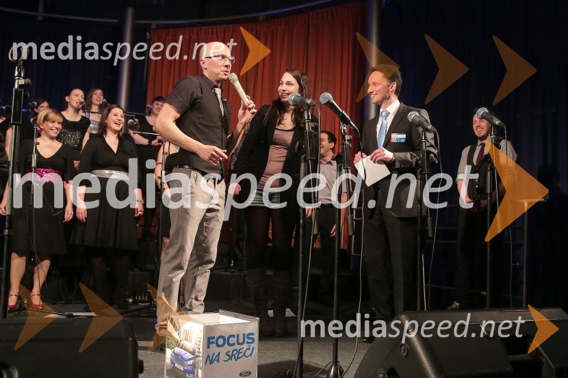  Jan Trost, član Perpetuum Jazzile;  ... ;  David Jurič, generalni direktor Summit motors LjubljanaKoncert s Perpetuum Jazzile in novim Ford Focusom