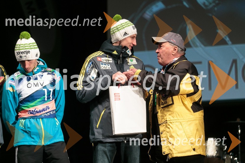  Nejc Dežman, smučarski skakalec;  Jože Šlibar, nekdanji smučarski skakalec, prvi slovenski rekorderSmile & Drive Open Air Planica 2015