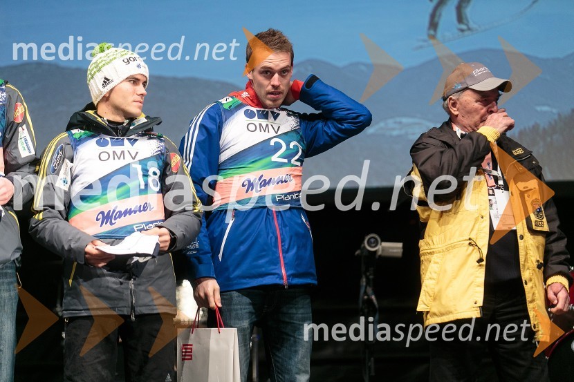  Jernej Damjan, smučarski skakalec;  Andreas  Stjernen, smučarski skakalec;  Jože Šlibar, nekdanji smučarski skakalec, prvi slovenski rekorderSmile & Drive Open Air Planica 2015