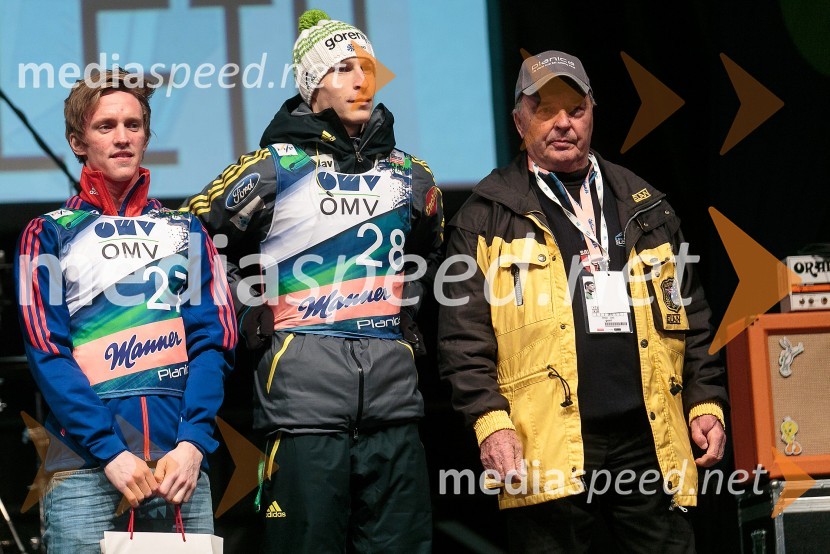  Anders Fannemel, smučarski skakalec;  Jurij Tepeš, smučarski skakalec;  Jože Šlibar, nekdanji smučarski skakalec, prvi slovenski rekorderSmile & Drive Open Air Planica 2015