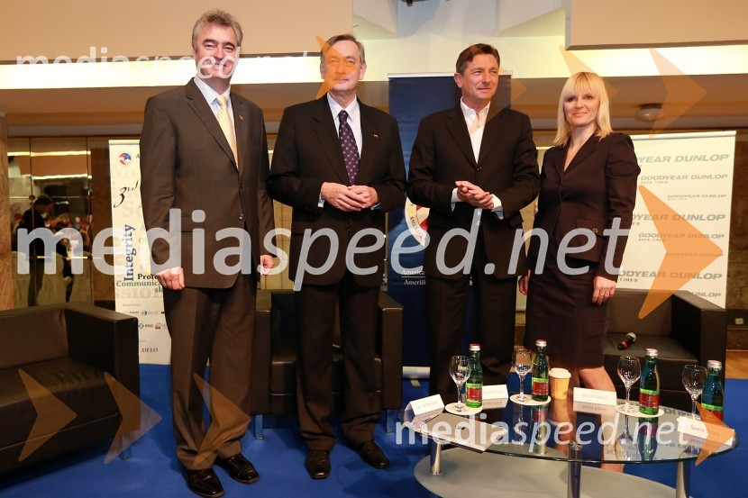 dr. Milan Zver, evropski poslanec;  Danilo Türk, nekdanji predsednik Republike Slovenije;  Borut Pahor, predsednik Republike Slovenije;  Špela Šipek, televizijska novinarka in urednicaV spomin: Špela Šipek