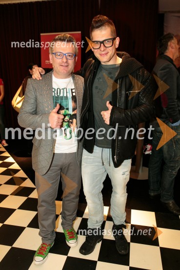  Edis Vukalić, lastnik, Kino Bežigrad;  Klemen Bunderla, moderator, radio AktualPremiera filma Strelec: Krvava pogodba