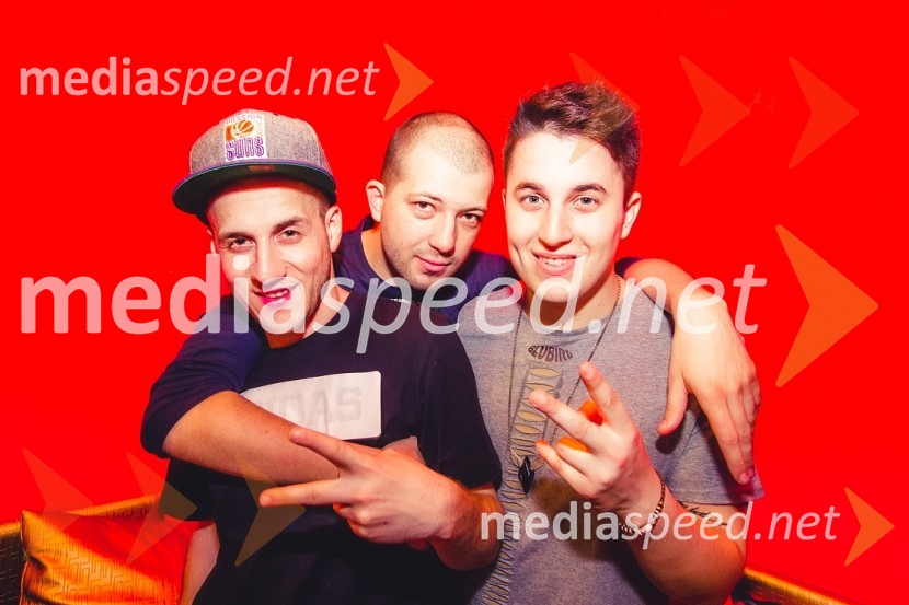  Erik Blubird;  Damjan Jović, glasbeni producent;  DJ DeyFashionista VIP Clubbing ft. Blubird