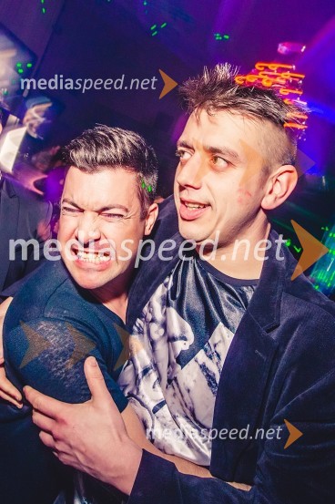  Klemen Bučan, stand up komik, radijski voditelj;  Rok Terkaj - Trkaj, raperFashionista VIP Clubbing ft. Blubird