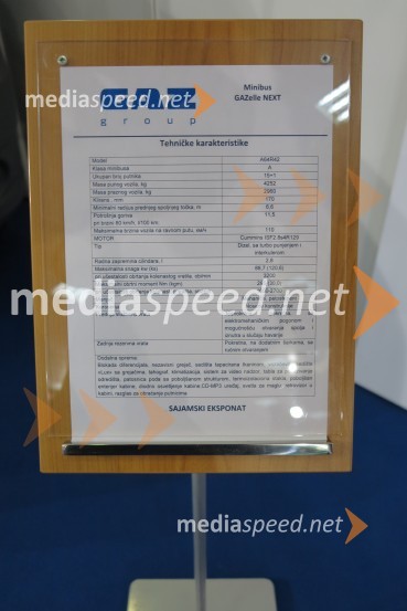GAZelle NEXT, Minibus52. mednarodni sejem avtomobilov v Beogradu