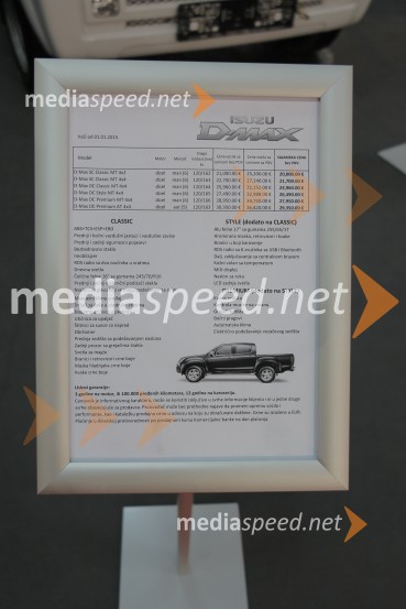 Isuzu D-Max Exterior52. mednarodni sejem avtomobilov v Beogradu