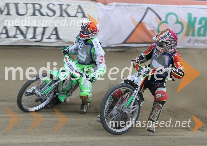  Maks Gregorič, AMTK Ljubljana;  Denis Štojs, speedwayist (AMD Krško)Otvoritev speedway sezone 2015