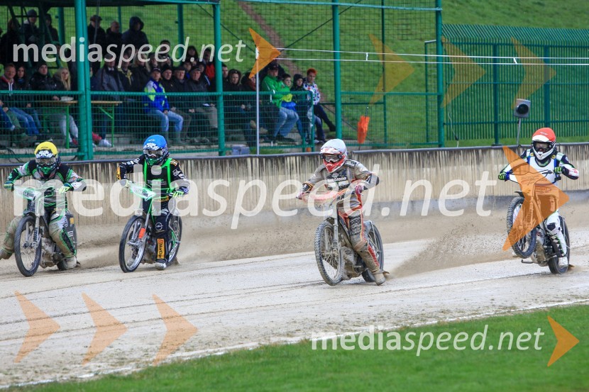  Žiga Kovačič, Speedwayist (ŠD ST Lendava);  Jaka Kovačič, Speedwayist (SK Unia Donji Kraljevec);  Aleksander Čonda, ST Lendava;  Daniel Gappmaier, Speedwayist (SK Unia Donji Kraljevec)Uvodna dirka mednarodnega prvenstva parov v speedwayu