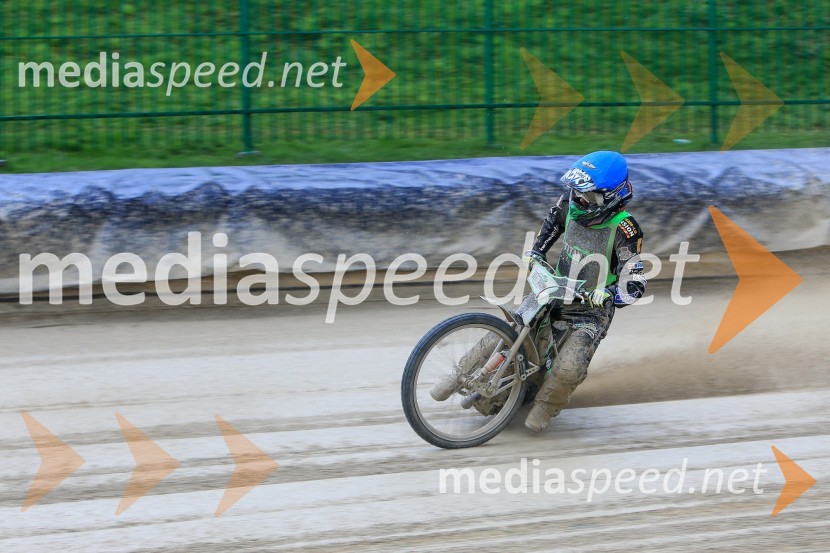  Jaka Kovačič, Speedwayist (SK Unia Donji Kraljevec)Uvodna dirka mednarodnega prvenstva parov v speedwayu