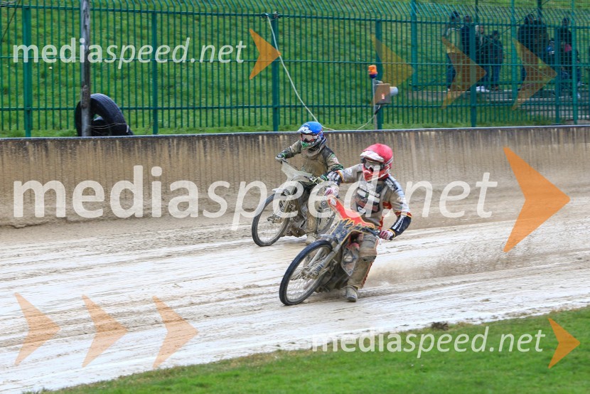  Žiga Kovačič, Speedwayist (ŠD ST Lendava);  Aleksander Čonda, ST LendavaUvodna dirka mednarodnega prvenstva parov v speedwayu