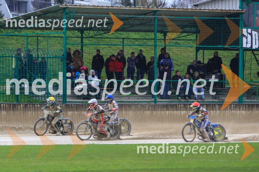  Žiga Kovačič, Speedwayist (ŠD ST Lendava);  Aleksander Čonda, ST Lendava;  Michal Škurla, Speedwayist (AK Marketa Praha);  Ondrej Smetana, Speedwayist (AK Marketa Praha)Uvodna dirka mednarodnega prvenstva parov v speedwayu