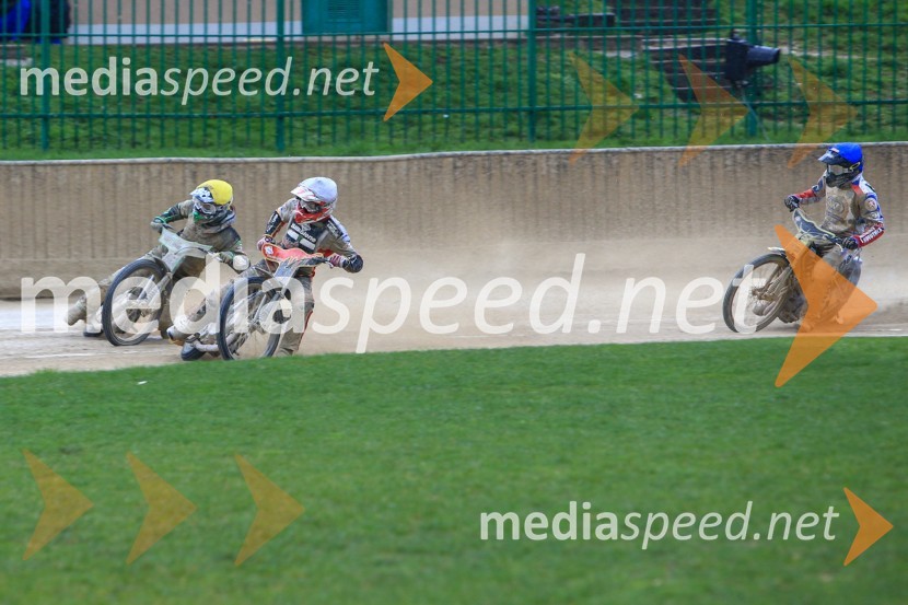  Žiga Kovačič, Speedwayist (ŠD ST Lendava);  Aleksander Čonda, ST Lendava;  Michal Škurla, Speedwayist (AK Marketa Praha)Uvodna dirka mednarodnega prvenstva parov v speedwayu