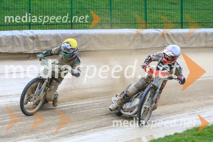  Žiga Kovačič, Speedwayist (ŠD ST Lendava);  Aleksander Čonda, ST LendavaUvodna dirka mednarodnega prvenstva parov v speedwayu
