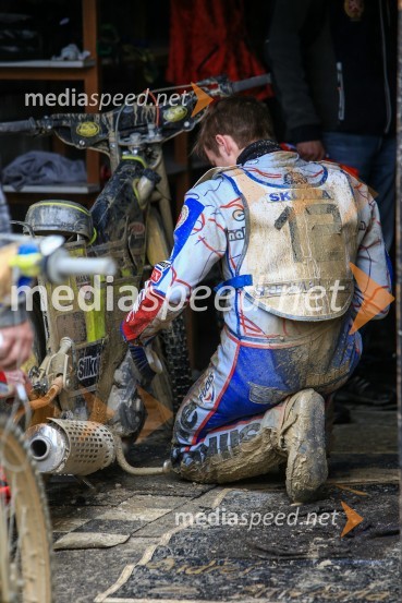  Michal Škurla, Speedwayist (AK Marketa Praha)Uvodna dirka mednarodnega prvenstva parov v speedwayu