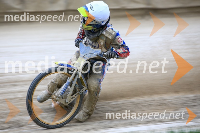  Ondrej Smetana, Speedwayist (AK Marketa Praha)Uvodna dirka mednarodnega prvenstva parov v speedwayu