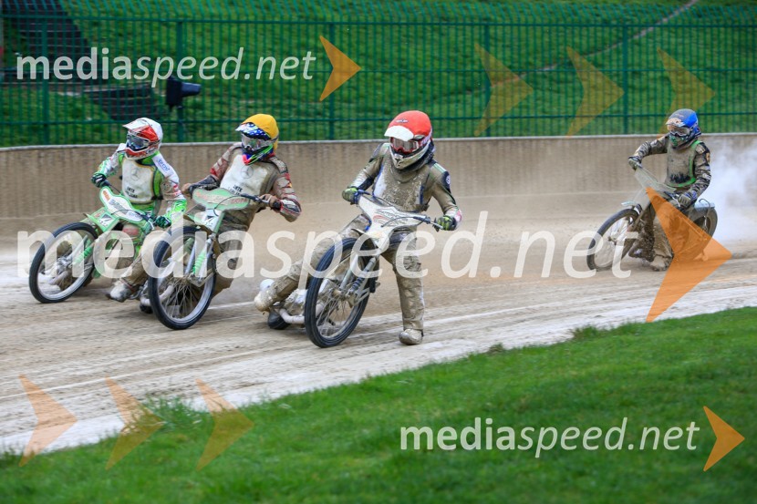  Maks Gregorič, AMTK Ljubljana;  Nick Škorja, Speedwayist;  Daniel Gappmaier, Speedwayist (SK Unia Donji Kraljevec);  Jaka Kovačič, Speedwayist (SK Unia Donji Kraljevec)Uvodna dirka mednarodnega prvenstva parov v speedwayu