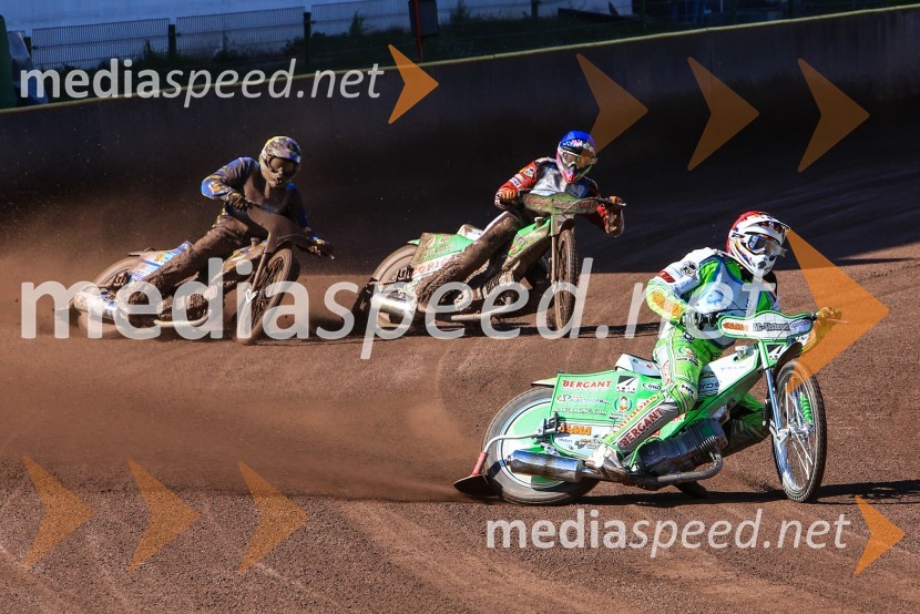  Matic Voldrih, speedwayist (AMTK Ljubljana);  Nick Škorja, speedwayist, (AMTK Ljubljana);  Maks Gregorič, AMTK LjubljanaŽagar do prve letošnje zmage