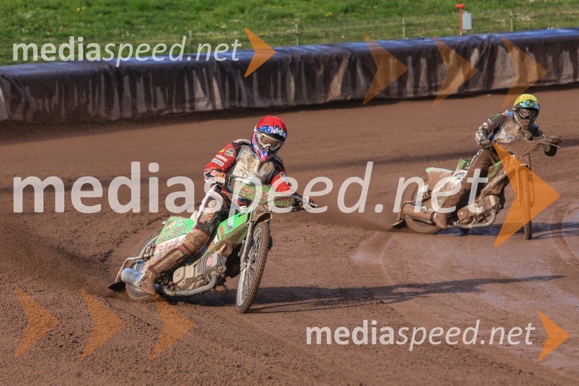 Nick Škorja, speedwayist, (AMTK Ljubljana);  Tomáš Suchánek, speedwayist (AMK ZP Pardubice)Žagar do prve letošnje zmage