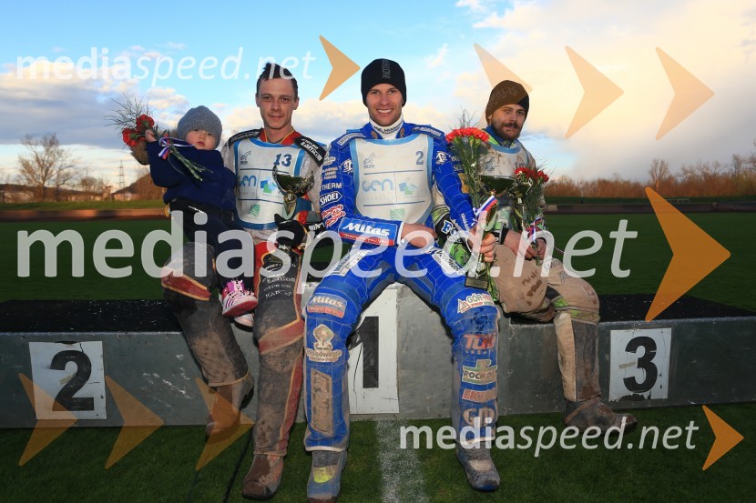  Aleksander Čonda, ST Lendava;  Matej Žagar, speedwayist (Slovenija);  Hynek Stichauer, speedwayist (Češka)Žagar do prve letošnje zmage