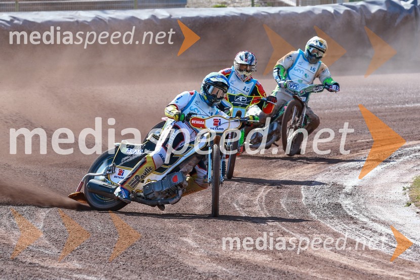  Jurica Pavlic, speedwayist (SK Unia Donji Kraljevec);  Denis Štojs, speedwayist (AMD Krško);  Hynek Stichauer, speedwayist (Češka)Žagar do prve letošnje zmage