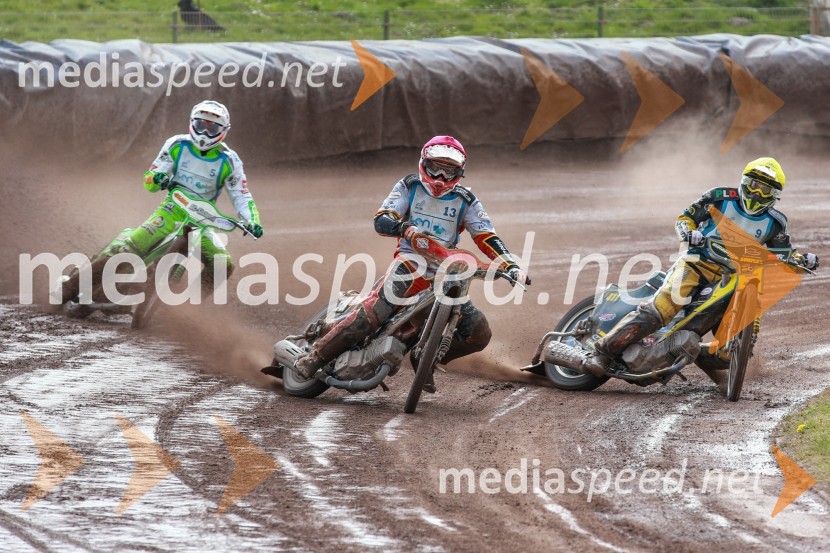  Maks Gregorič, AMTK Ljubljana;  Aleksander Čonda, ST Lendava;  Paco Castagna, speedwayist (Italija)Žagar do prve letošnje zmage
