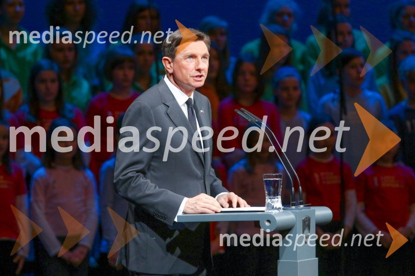  Borut Pahor, predsednik Republike SlovenijeDržavna proslava in slavnostna seja ob 25. obletnici prvih svobodnih večstrankarskih volitev